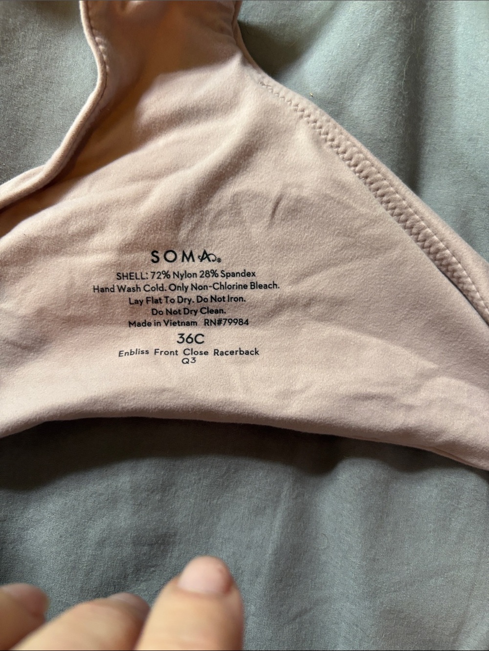 Soma Enbliss Racerback Bras in Blush and Ivory (Set of 2) - Picture 2 of 5